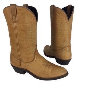 Laredo Abby Collection 51080 Walnut Tan Leather Cowgirl Cowboy Rodeo Boots 9M